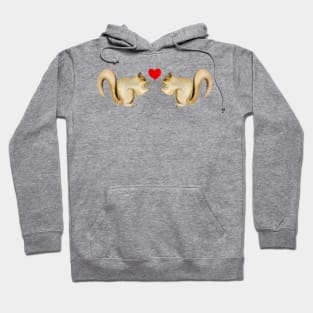 Squirrel Watercolor Lovers Hoodie